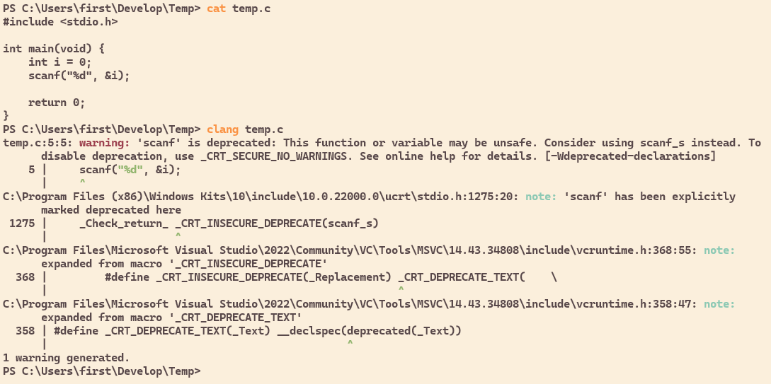 scanf_s와 _CRT_SECURE_NO_WARNINGS